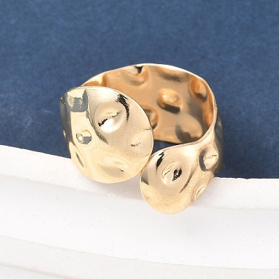Snake Shape Hammered Iron Cuff Bangle & Ring SJEW-G085-01G-1