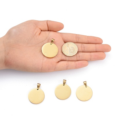 304 Stainless Steel Pendants Ion Plating(IP) STAS-P115-08G-1
