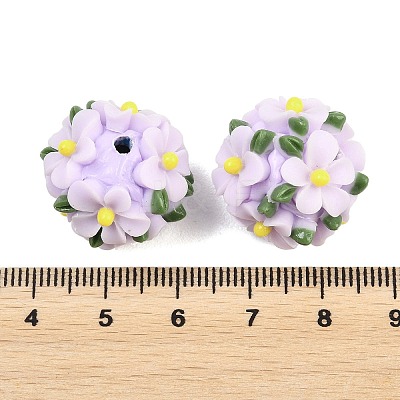 Handmade Polymer Clay Beads CLAY-H009-02E-1