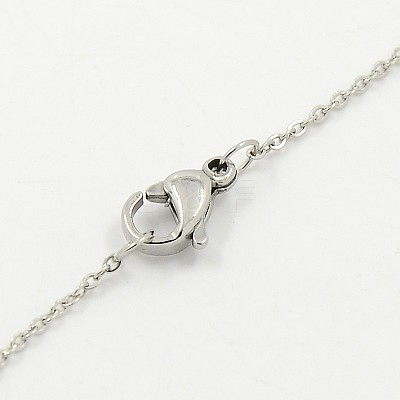 Tarnish Resistant 304 Stainless Steel Necklaces STAS-D022-01-1