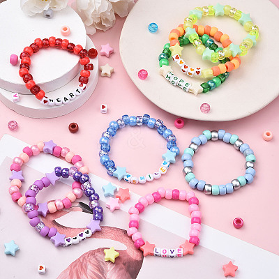 3 Boxs DIY Acrylic Beads Bracelets Making Kits DIY-YW0013-04-1