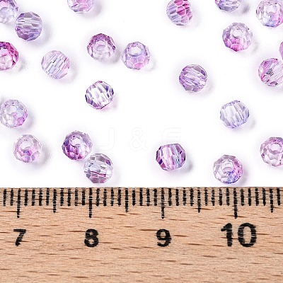 Baking Paint Electroplate Transparent Glass Seed Beads SEED-N006-07J-1