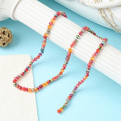Electroplate Glass Beads Strands EGLA-yw0002-C03-1