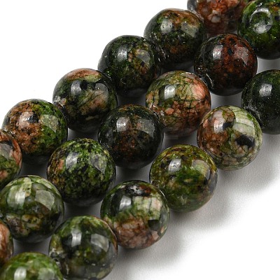 Natural Dyed Sesame Jasper Beads Strands G-E443-A35-1
