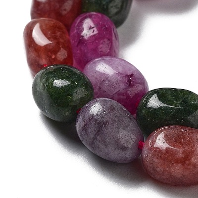 Dyed Natural Malaysia Jade Beads Strands G-P528-I04-01-1