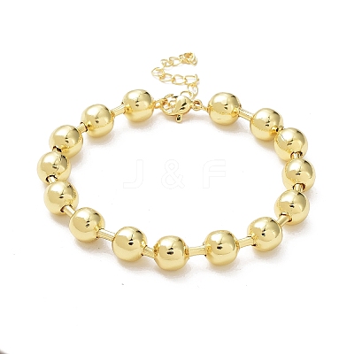 Rack Plating Brass Ball Chain Bracelets for Women BJEW-G676-01D-G-1