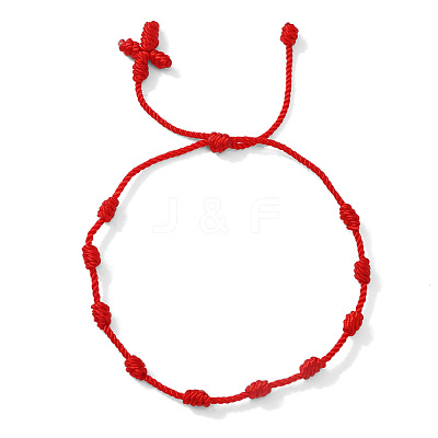 Bohemian Knotted Braided Nylon Cord Bracelets UQ5107-8-1