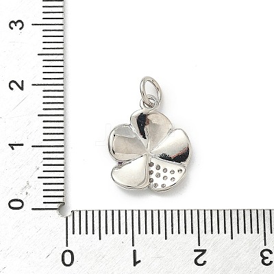 Brass Micro Pave Cubic Zirconia Pendants KK-S338-08P-1