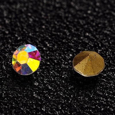 Glass Pointed Back Rhinestone X-CR3mm11Y-1-1