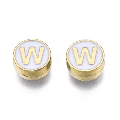 Alloy Enamel Beads ENAM-N052-006-01W-RS-1