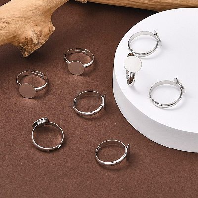 Brass Pad Ring Base Findings EC022-1