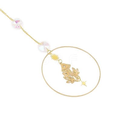 Brass Big Pendant Decorations LS-HJEW-M005-03G-01-1