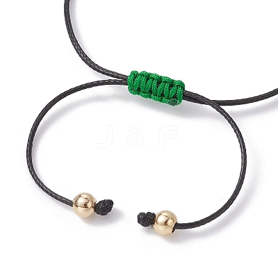 Alloy Enamel Clover Charm Bracelet BJEW-JB09962-1