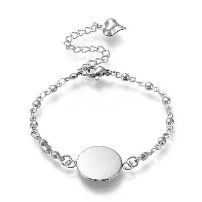 Tarnish Resistant 304 Stainless Steel Bracelet Making STAS-L248-001P-B-1