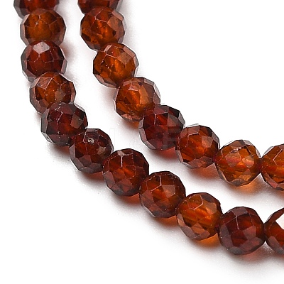 Natural Garnet Bead Strands G-G663-03-2mm-01-1