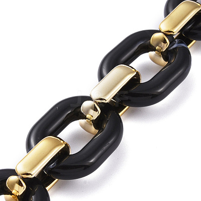 Handmade Acrylic Cable Chains AJEW-JB00658-1