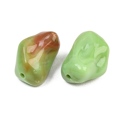 Opaque Acrylic Imitation Gemstone Beads OACR-G064-01B-1