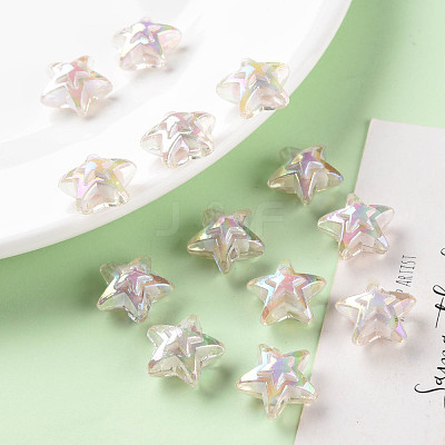 Transparent Acrylic Beads TACR-S152-11B-06-1