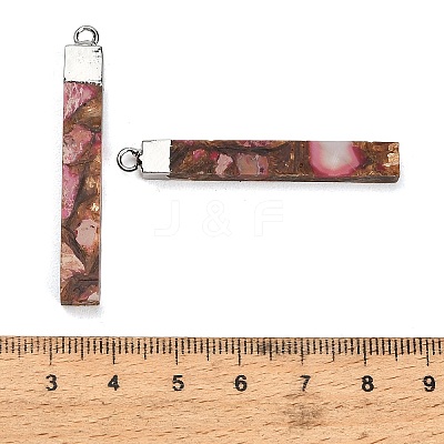 Dyed Synthetic Imperial Jasper Pendants GG-CBAA20A-12P-02-1