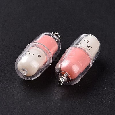 Translucent Plastic Pendants KY-L006-29C-1