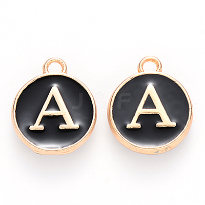 Golden Plated Alloy Charms LS-ENAM-S118-02A-1