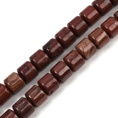 Natural Red Jasper Beads Strands G-G275-D25-10x10mm-1
