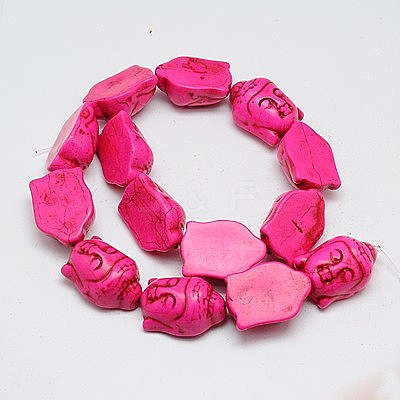 Synthetic Turquoise Beads Strands TURQ-G119-20x29mm-10-1