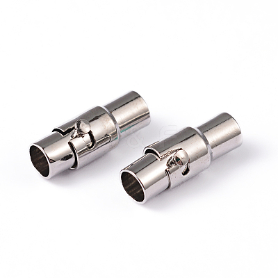 Brass Locking Tube Magnetic Clasps LS-MC078-1