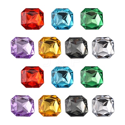 Imitation Taiwan Acrylic Rhinestone Cabochons GACR-A013-23x23mm-M-1