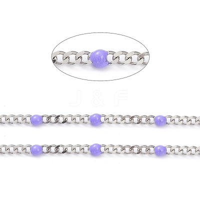 304 Stainless Steel Enamel Curb Chains CHS-P013-01P-06-1