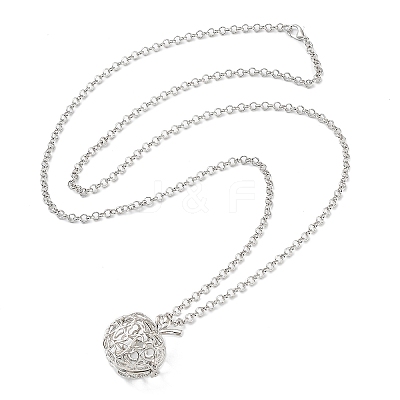 Brass Pendant Necklaces NJEW-P299-A02-P-1