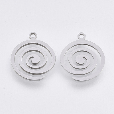 Tarnish Resistant 201 Stainless Steel Pendants STAS-T044-83P-1