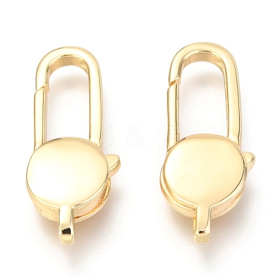 Brass Lobster Claw Clasps KK-O132-11G-1