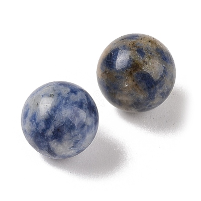 Natural Blue Spot Jasper No Hole Sphere Beads G-K353-04C-14-1