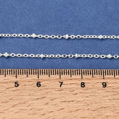 PVD Vacuum Plating 304 Stainless Steel Satellite Chain Necklaces MAK-L015-41S-1