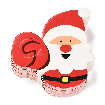 Christmas Theme Santa Claus Shape Paper Candy Lollipops Cards CDIS-I003-03-1