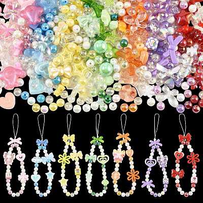 100Pcs 19 Styles Transparent & Opaque Acrylic Beads MACR-FS0002-37-1