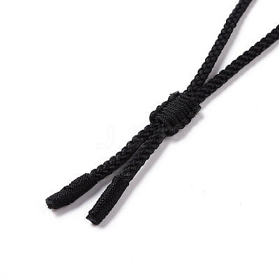 Adjustable Natural Rose Quartz Teardrop with Spiral Pendant Necklace with Nylon Cord for Women NJEW-L171-04E-1