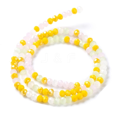 Glass Beads Strands EGLA-A034-M4mm-28-1