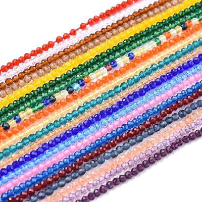 Glass Beads Strands G-K185-16V-1