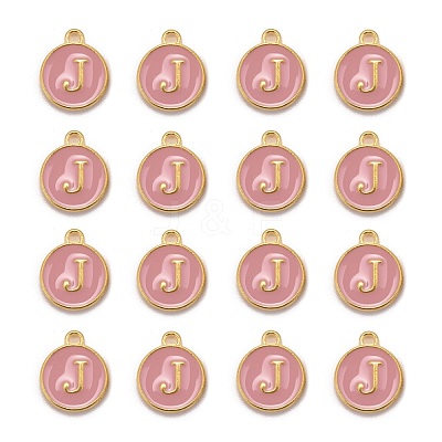 Golden Plated Alloy Enamel Charms ENAM-S118-07J-1