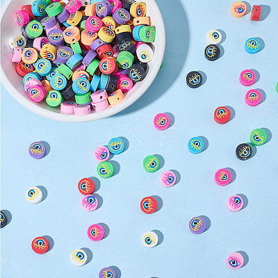 300Pcs Handmade Polymer Clay Beads CLAY-SC0002-67-1