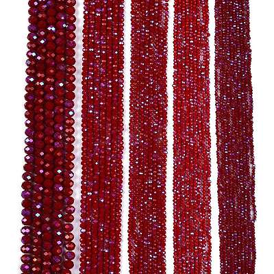 Electroplate Opaque Solid Color Glass Beads Strands LS-EGLA-A044-P3mm-L02-1
