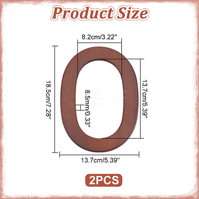 Wooden Bag Handles WOOD-WH0124-21-1