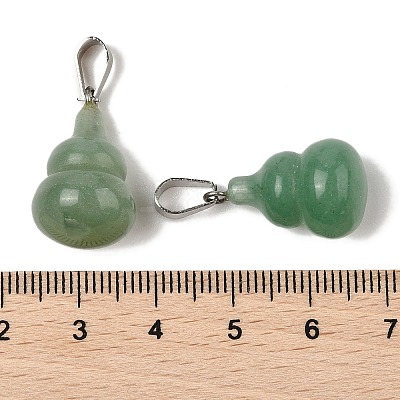 Natural Green Aventurine Pendants G-B127-03P-12-1