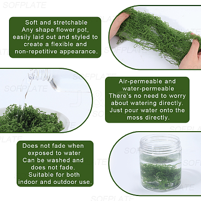 150g Artificial Moss Rocks DJEW-SP0001-22A-1