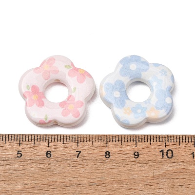Printed Opaque Acrylic Beads AC-CBAE647-04-1