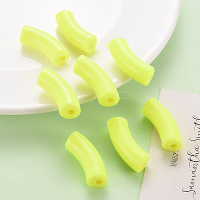 Opaque Acrylic Beads MACR-S372-001B-S023-1