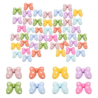 Opaque Resin Cabochons KK-YW0001-09-1