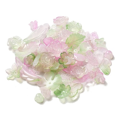 Imitation Jelly Acrylic Beads OACR-H039-02E-1